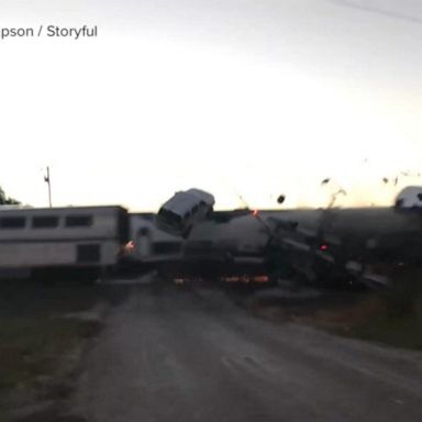 VIDEO: Video of Amtrack train slamming into a semitruck in Oklahoma