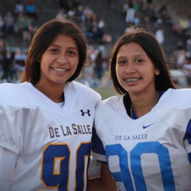 VIDEO: Two sisters break new ground on the gridiron