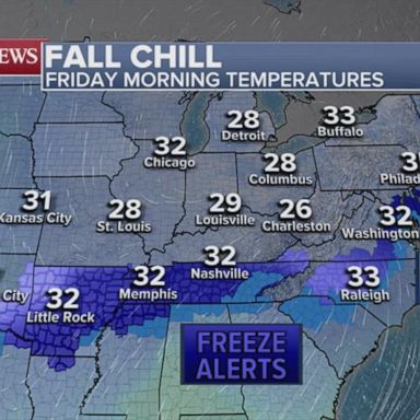 VIDEO: Over a dozen states under frost, freeze alerts