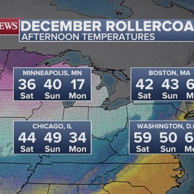 VIDEO: Temperatures drop heading into the weekend