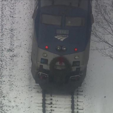 VIDEO: Amtrak train strikes car obstructing tracks