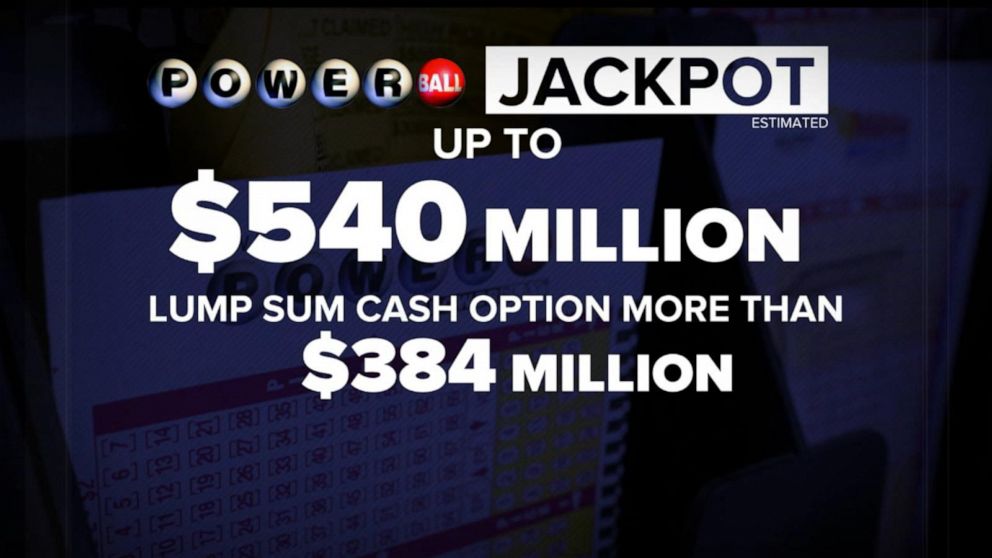 Video Powerball Jackpot worth 540 million ABC News