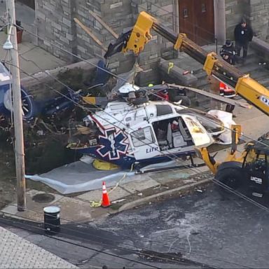 VIDEO: Medical helicopter makes emergency landing near Philadelphia