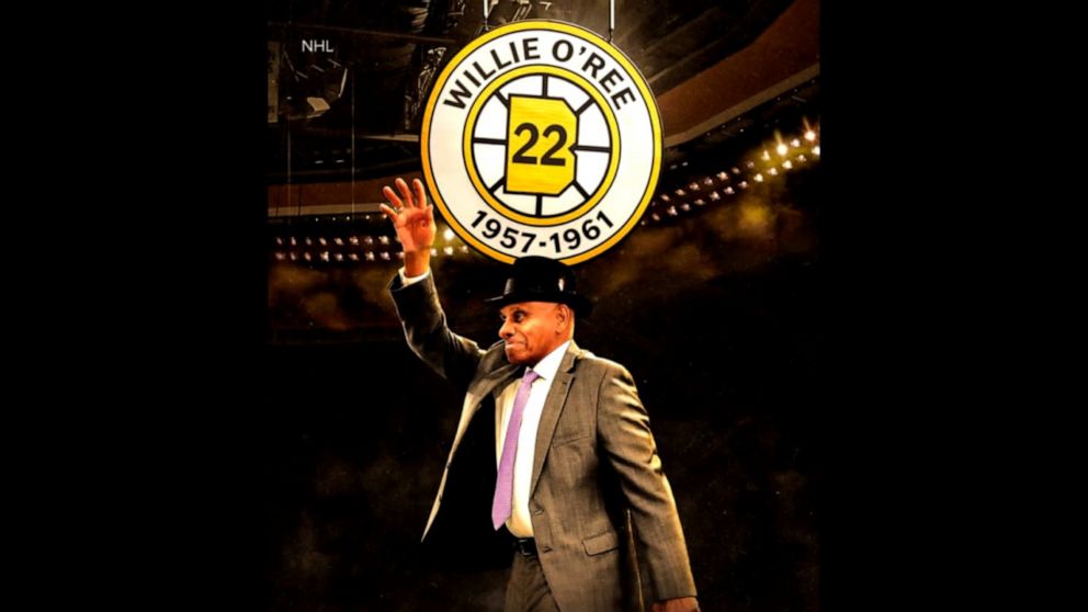 Bruins retire jersey of Willie O'Ree, NHL's first black player, Bruins