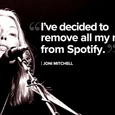 VIDEO: Joni Mitchell to remove music from Spotify