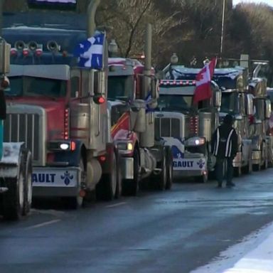 VIDEO: Protest over vaccine mandates brings Canadian government to a standstill