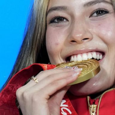 VIDEO: Olympic breakout star Eileen Gu takes Gold in women’s freeski big air