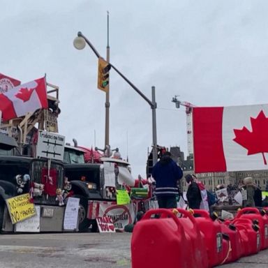 VIDEO: Truckers shut down busy US-Canada trade route for 5th day 