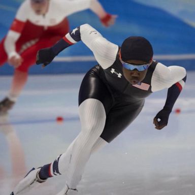 VIDEO: Speed skater Erin Jackson makes history at Beijing Olympics