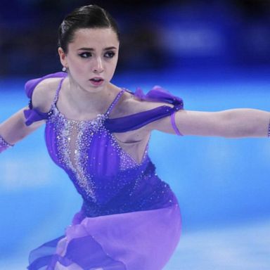 VIDEO: Russian skater leads after short program amid doping controversy