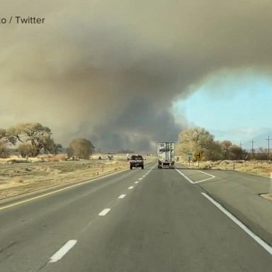 VIDEO: Massive wildfire forces evacuations in California