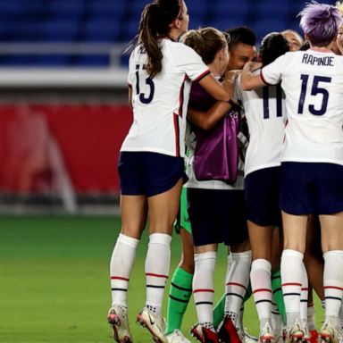 VIDEO: US women’s national soccer team celebrates landmark victory