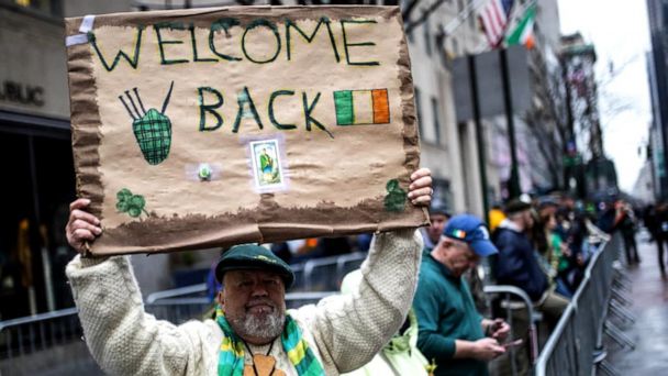 New York City's St Patrick's Day parade returns after COVID hiatus