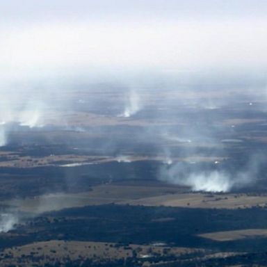 VIDEO: Texas wildfires burn throughout central part of state