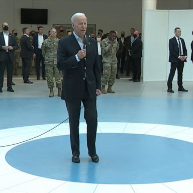 VIDEO: Biden meets with US troops in Poland