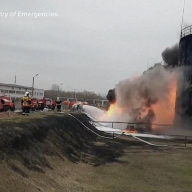 VIDEO: Russia accuses Ukraine of attacking oil storage facility across border 