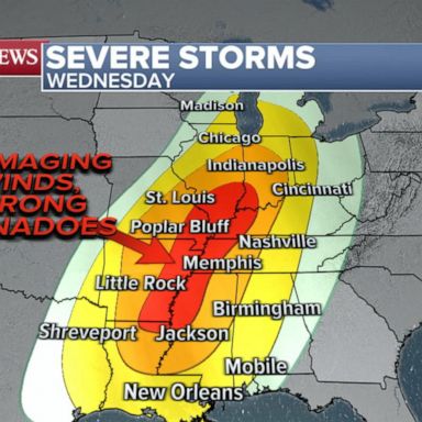 VIDEO: Dangerous storms from Dallas to Chicago