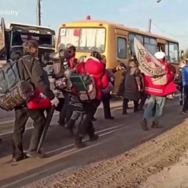 VIDEO: 50 civilians released from Mariupol steel plant siege