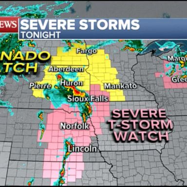 VIDEO: Severe storms head toward the Midwest