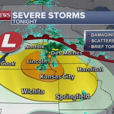 VIDEO: Severe storms move into the Midwest