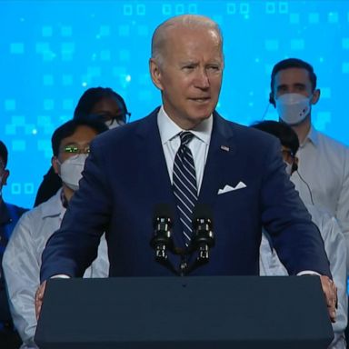 VIDEO: Biden on first leg of high-stakes trip to Asia