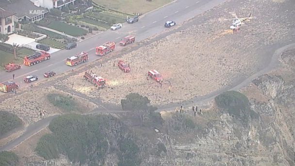 4 people fall off cliff in Southern California, 1 dead