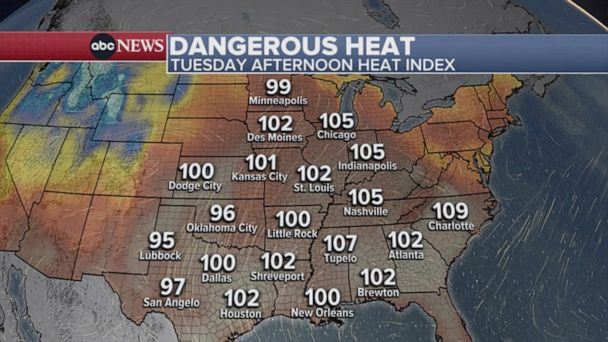 Video Record-breaking heat wave moves across US - ABC News