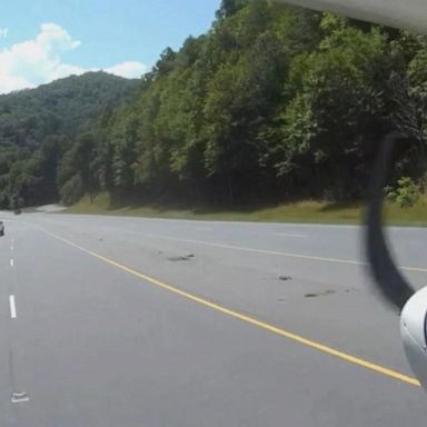 VIDEO: Small plane makes incredible landing on highway