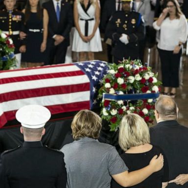 VIDEO: Marine veteran lying in honor in US Capitol