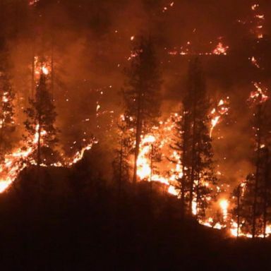 VIDEO: Massive wildfire explodes on California-Oregon border