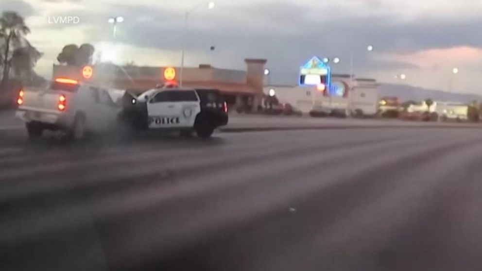 Video Cops Release Video, New Details In Las Vegas Car Chase - ABC News