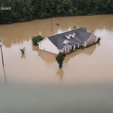 VIDEO: First responders make daring rescues after massive flooding in the South