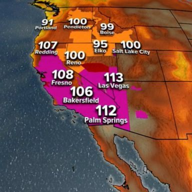 VIDEO: Record-breaking heat hits western US, with temperatures topping 100 degrees