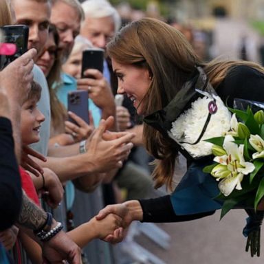 VIDEO: Kate Middleton tears up as she talks to kids about the queen