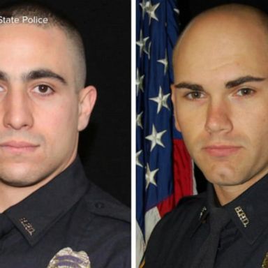 VIDEO: Authorities investigate ambush in Connecticut that killed 2 police officers 