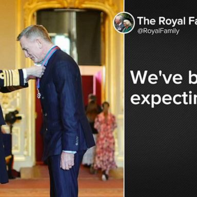 VIDEO: Royals honor Daniel Craig with medal