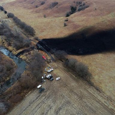 VIDEO: Urgent operation to contain massive oil spill in Kansas