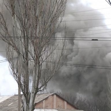 VIDEO: Russia strikes air base about 300 miles from the Ukrainian border