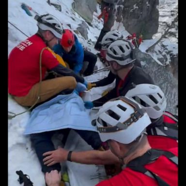 VIDEO: Ice climber recalls 40-foot fall