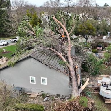 VIDEO: California towns evacuated amid another powerful storm 