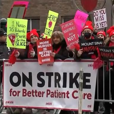 VIDEO: New York City nurses strike continues