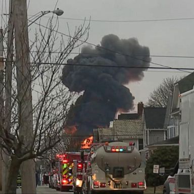 VIDEO: Officials say no contaminants in the air after toxic derailment