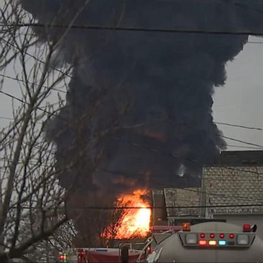 VIDEO: Train company's CEO said he is 'deeply sorry' after fiery train derailment in Ohio