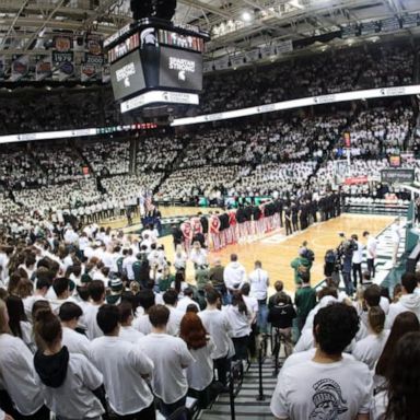 VIDEO: MSU basketball team wins first home game since deadly campus shooting