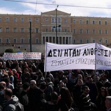 VIDEO: Fallout from horrific train crash in Greece