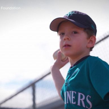 VIDEO: 6-year-old celebrating cancer remission rounds the bases at the Mariners home opener