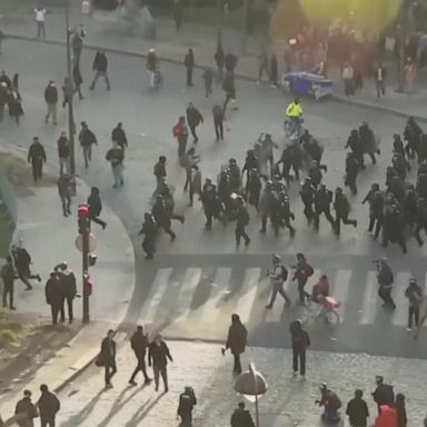 VIDEO: Paris protests turn violent