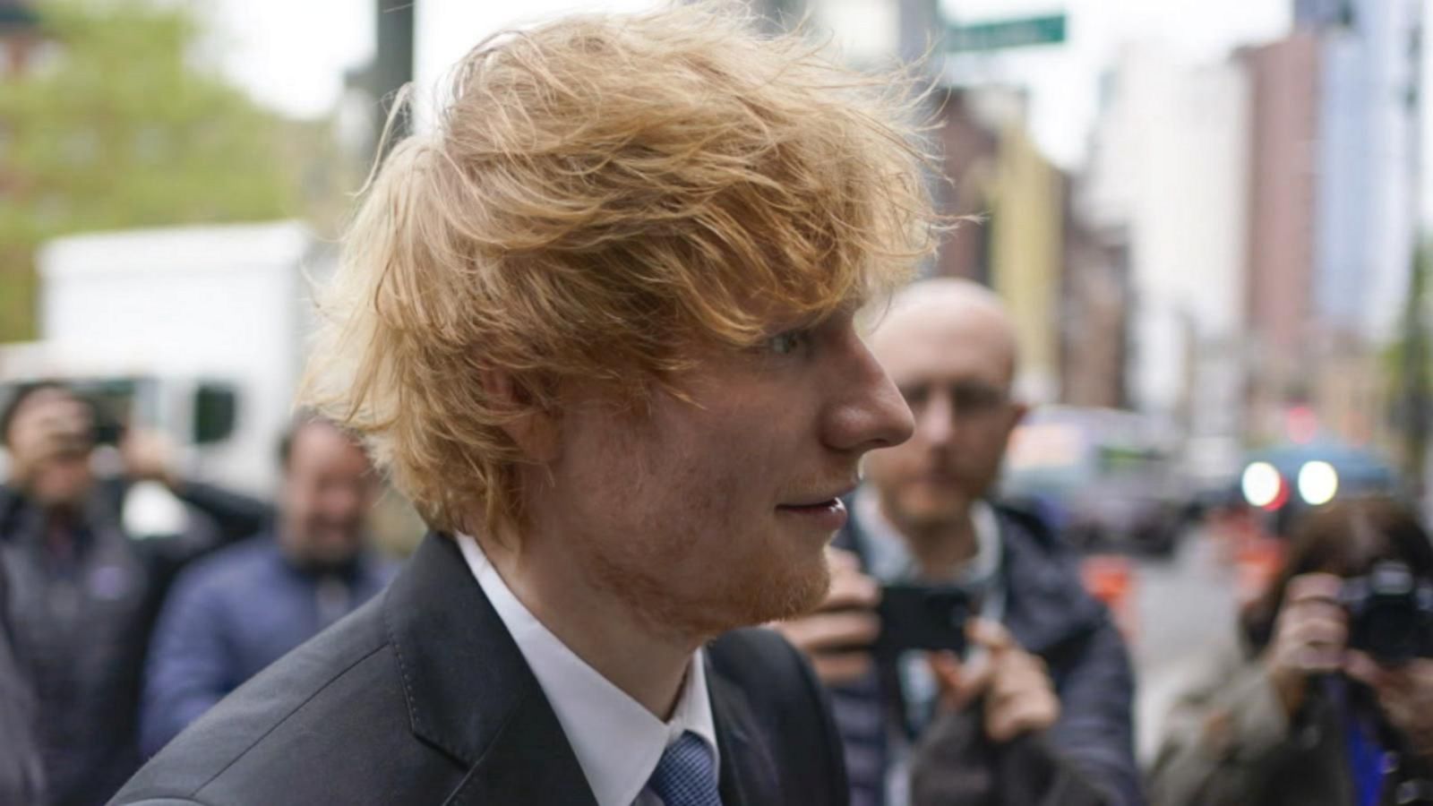 Ed Sheeran sings plays guitar during court examination Good Morning