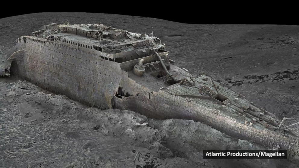 Video 3D scan of Titanic gives up close look of wreckage - ABC News