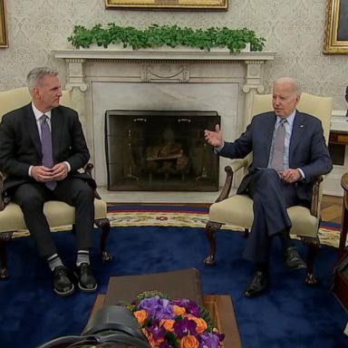 VIDEO: Biden, McCarthy meet to negotiate debt ceiling deal